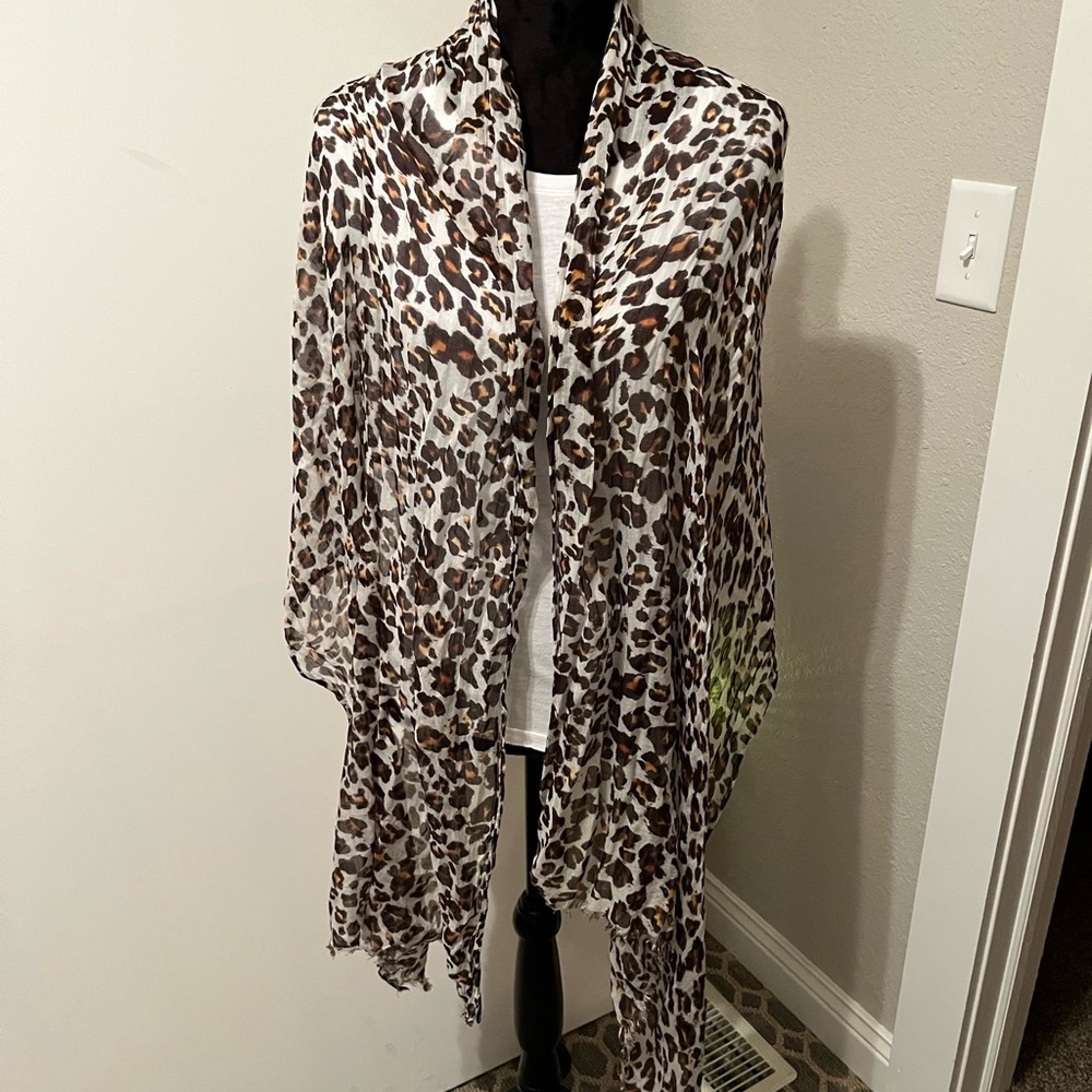 Animal print wrap/scarf